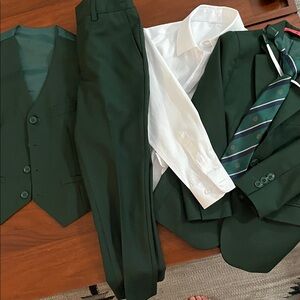 Marvelous World Boys' Formal Slim Fit Suit Set, Adjustable Waist